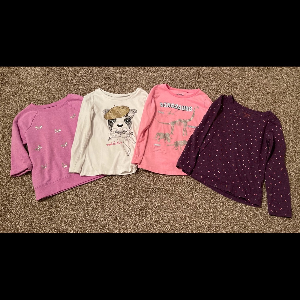 Girls long sleeve - lot of 4